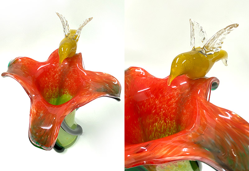 春池玻璃 花月系列-紅彩 花瓶花器